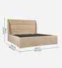 Celesto King Size Bed With Storage In Maple Brown Colour