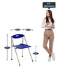 Celik Foldable Chair in Blue Colour