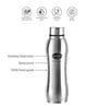 CELLO Aqua Pro Stainless Steel Water Bottle, 1 Ltr, Silver