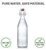CELLO Aquaria Toughened Glass Water Bottle, 1 Ltr, Transparent