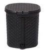 6 Ltr Pedal Plastic Dustbins In Black