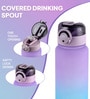 CELLO Buzz Large Sipper Water Bottle, 1.16 Ltr, Purple Blue