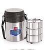 Stainless Steel & Plastic 400 ML Tiffin Box