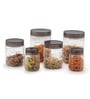 CELLO Checkers Airtight Storage Container Set of 18, Brown
