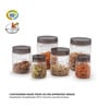 CELLO Checkers Airtight Storage Container Set of 18, Brown