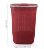 50 Ltr Plastic Laundry Basket In Maroon