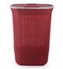 50 Ltr Plastic Laundry Basket In Maroon