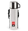 Cello Cup Style Stainless Steel Flask, 500ml, Silver