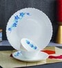 Cello Dazzle Opalware Dinner Set (18 Pcs, Blue Swirl)