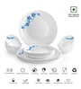 Cello Dazzle Opalware Dinner Set (18 Pcs, Blue Swirl)