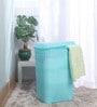 Cello Eliza Plastic 50 L Light Blue Laundry Basket