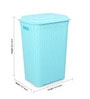 Cello Eliza Plastic 50 L Light Blue Laundry Basket