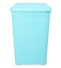 Cello Eliza Plastic 50 L Light Blue Laundry Basket