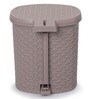 12 Ltr Pedal Plastic Dustbins In Grey