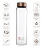 CELLO Copper H2O 1Ltr Glass Fridge Water Bottle
