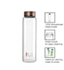 CELLO Copper H2O 1Ltr Glass Fridge Water Bottle