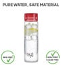 CELLO Red H2O 920ml Toughened Glass Water Bottle