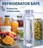 CELLO Transparent H2O 920ml Toughened Glass Water Bottle