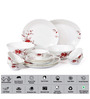 Cello Imperial Ocean Flower Opalware Dinner Set, 21 Pc