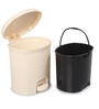 12 Ltr Pedal Plastic Dustbins In Beige