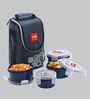 Cello Max Fresh Blue Polypropylene 300 ML Lunch Boxes with Bag