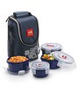 Cello Max Fresh Blue Polypropylene 300 ML Lunch Boxes with Bag