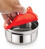 Cello Max Fresh Super Red Stainless Steel 350 ML Lunch Box Set
