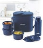 CELLO MF Alfa Stainless Steel Lunch Box Set with Bag, Blue