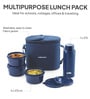 CELLO MF Alfa Stainless Steel Lunch Box Set with Bag, Blue