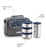 CELLO MF High Meal Combo Lunch Box Set with Bag, Blue