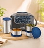 CELLO MF High Meal Combo Lunch Box Set with Bag, Blue