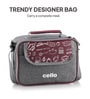 CELLO MF High Meal Combo Lunch Box Set with Bag, Maroon
