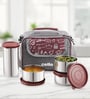 CELLO MF High Meal Combo Lunch Box Set with Bag, Maroon