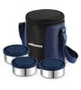 CELLO MF Meal Station 3 Stainless Steel Lunch Box with Jacket, Blue