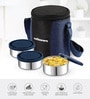 CELLO MF Meal Station 3 Stainless Steel Lunch Box with Jacket, Blue
