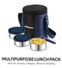 CELLO MF Meal Station 3 Stainless Steel Lunch Box with Jacket, Blue