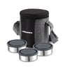 CELLO MF Meal Station 3 Stainless Steel Lunch Box with Jacket, Grey