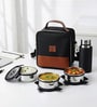 CELLO MF President Combo Lunch Box Set with Bottle & Bag, Black