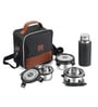 CELLO MF President Combo Lunch Box Set with Bottle & Bag, Black