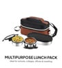 CELLO MF President Stainless Steel Lunch Box Set with Bag, Black