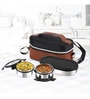 CELLO MF President Stainless Steel Lunch Box Set with Bag, Black