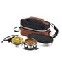 CELLO MF President Stainless Steel Lunch Box Set with Bag, Black