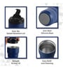 CELLO Nomad Insulated Flask Mug, 350ml, Blue