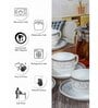 Cello Opalware Divine Coffee /Tea Cup Saucer Set (Set of 6pcs Cup & 6pcs Saucer)