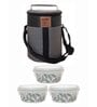 Cello Opalware Imperial Lunch Box with Jacket (Set of 3pcs Container with Lid & 1pc Jacket)