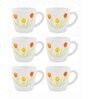 Cello Opalware Tea/Coffee Mugs (set of 6pcs)