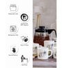 Cello Opalware Tea Set with Glass Pot(Carafe) (set of 6pcs Mugs & 1pc Tea Pot)