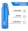 CELLO Puro Steel-X Benz 900 Insulated Water Bottle, 650ml, Blue