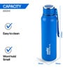 CELLO Puro Steel-X Benz 900 Insulated Water Bottle, 650ml, Blue