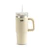 CELLO Quench 600 Insulated Sipper Tumbler with Straw, 550ml, White